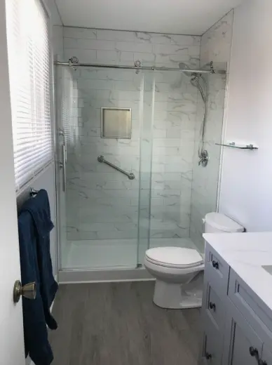 Tub-to-Shower Conversion